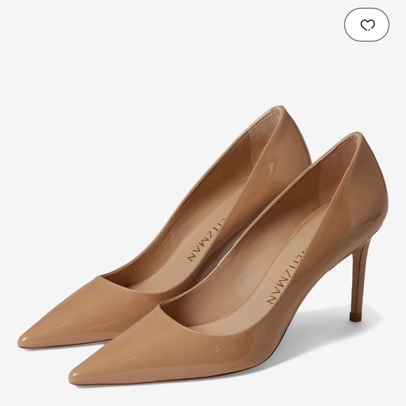 Stuart weitzman nude patent 85 never used heels 495$ - Picture 1 of 7